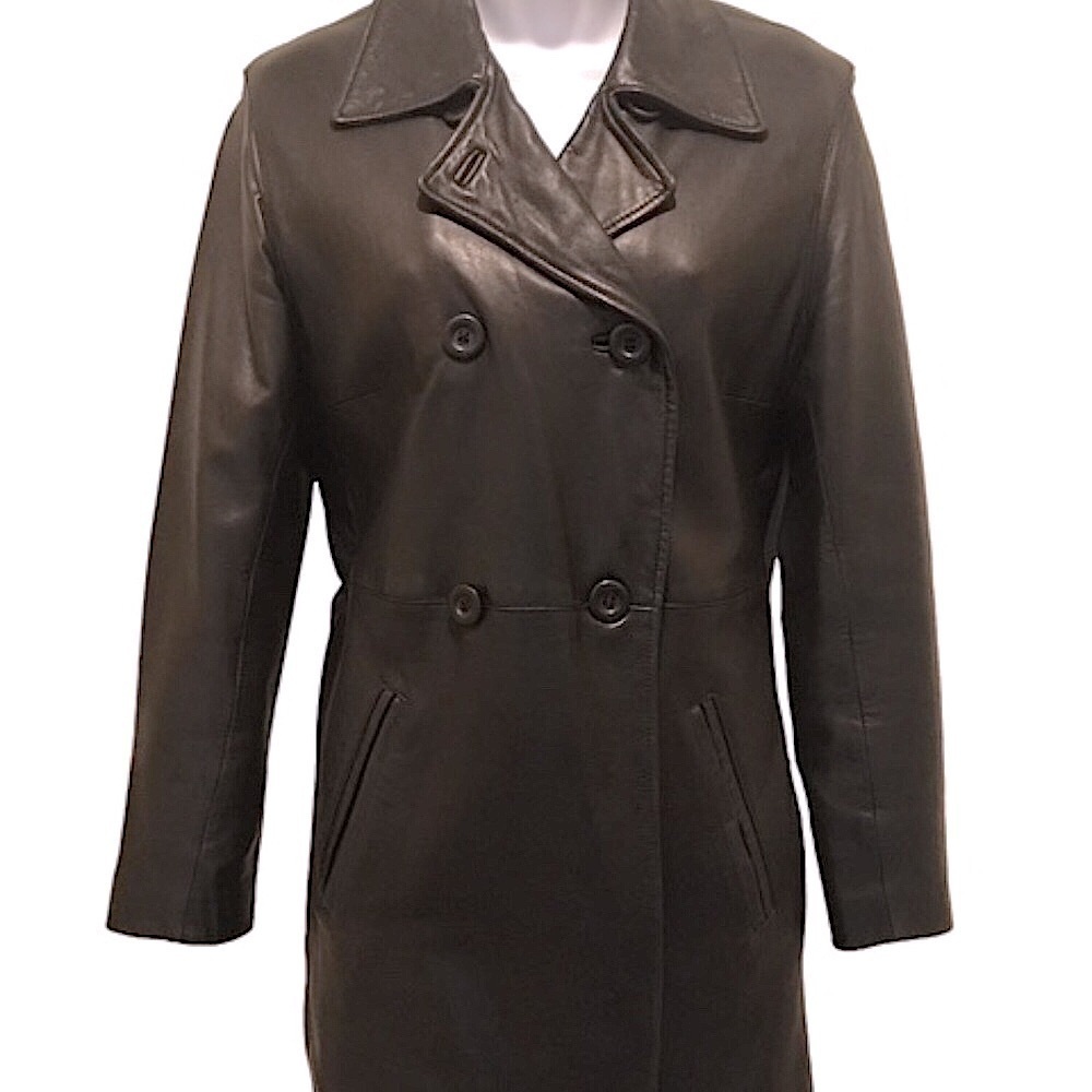 *Yummy Buttery Soft Lambskin Leather Jacket, Runs Bigger-Women's SZ XS, Black - Picture 2 of 10